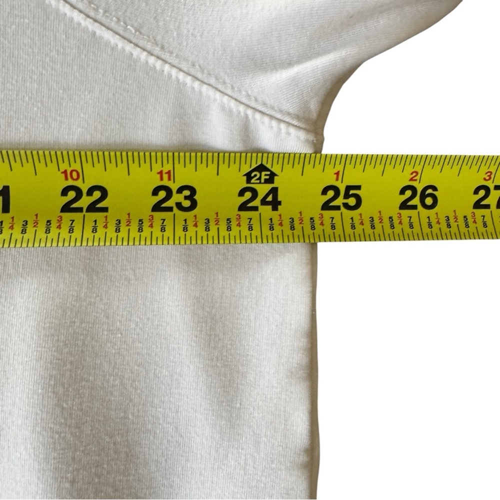 Athleta Coaster Luxe Recover Sweatshirt Top Magnolia White Thumbhole Athletic 1X - Picture 9 of 13